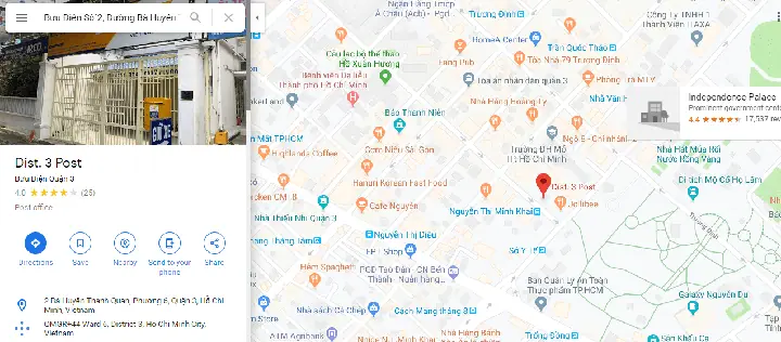 Bưu Điện Quận 3 Bưu Điện Quận 3