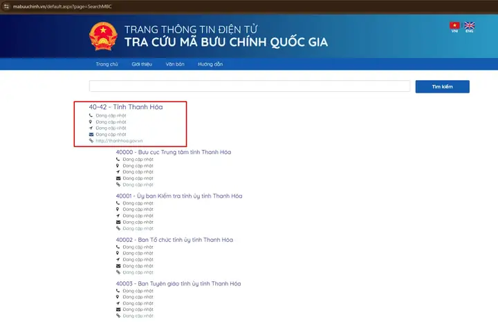 Mã Zip Thanh Hoá