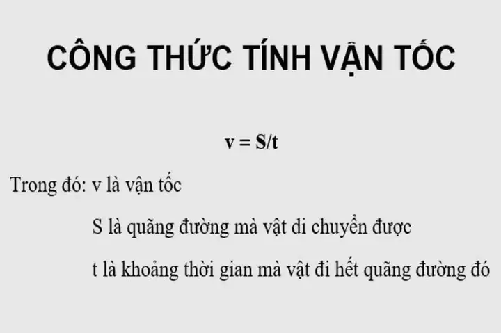 Vận Tốc Bằng Gì Vận Tốc Bằng Gì