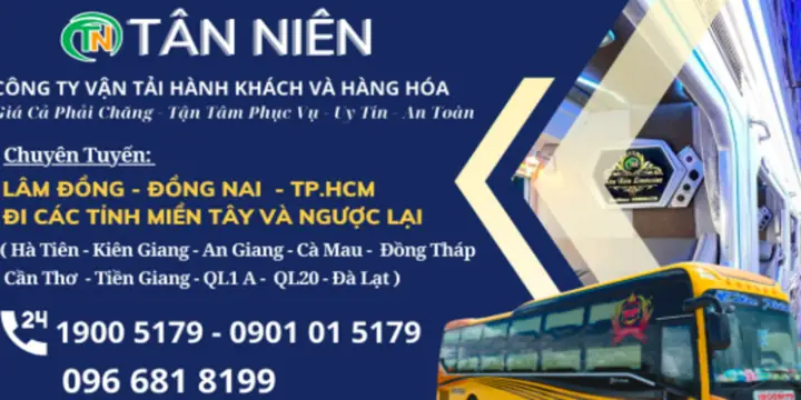 Tổng Hợp Số Điện Thoại Nhà Xe Tân Niên: Hotline Đặt Vé Và Thông Tin Liên Hệ Mới Nhất